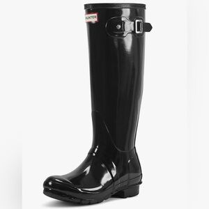 Women’s Hunters Original Tall Gloss Black Boot 8